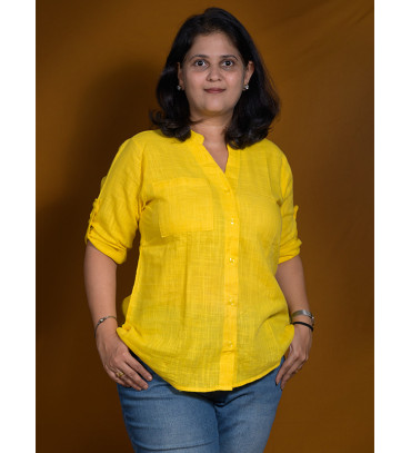 Stand collar Yellow ...